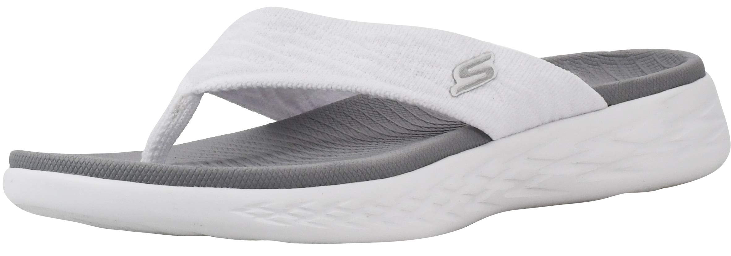 Skechers Flip Flops Sandals for Women On-The-Go 600-Sunny with Goga Mat Footbed and Lightweight Cushioning