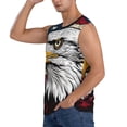 thumbnail image 3 of Fotbe Men's American Bald Eagle Print Men's Sleeveless Muscle Tank Tops Casual T-Shirts for Gym Workout Beach-Medium, 3 of 8