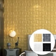 thumbnail image 4 of Autocollant Mural Effet Panneau Multipal-Couleur Or Métallique Effet Réaliste 3D, 4 of 9