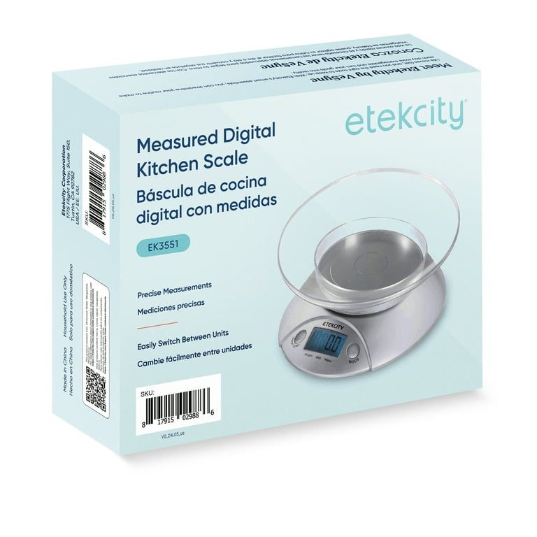 Etekcity Food Scale with Removable Bowl, 11lb photo 2