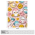thumbnail image 4 of nygtbtfer Duck Bird Doodle Cartoon Throw Blanket Ultra Soft Warm All Season Decorative Fleece Blankets for Bed Chair Car Sofa Couch Bedroom, 4 of 6