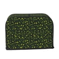 thumbnail image 2 of Balery Green Branch Olive Pattern Oven Cover Kitchen Bread Machine Protector, 2 Slice Toaster Cover for Home, Anti Dust Fingerprint Coaster Cover, 2 of 7