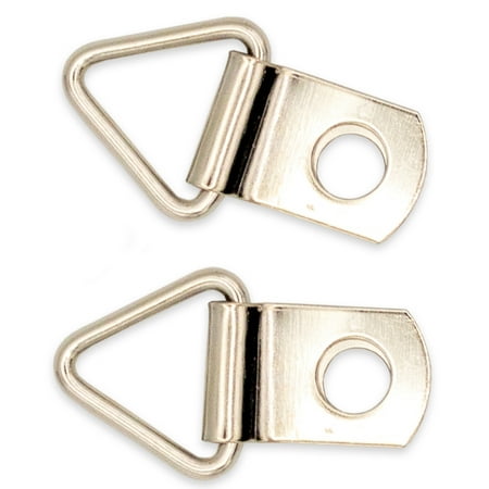 

100 1 1/8 Triangle D Ring Strap Picture Hangers Zinc Plated