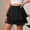 Black, variant on Tqcoqu Flowy Shorts for Women Ruffle Skorts Mini Skirts High Waisted Summer Shorts,Black,Women's S-XL