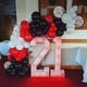thumbnail image 5 of Rojo, negro, blanco Kit de arco de guirnalda de globos - 120 piezas de globos de látex con confeti blanco, rojo y negro para fiesta de circo, barbacoa, casino, graduación, baby shower, madre, 5 of 5