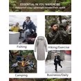 thumbnail image 5 of COOFANDY Men's Rain Jacket with Hood Waterproof Lightweight Active Long Raincoat, 5 of 6