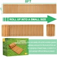thumbnail image 2 of Wooden Garden Pathway,Outdoor Roll Out Cedar Straight Walkway,Patio Path Decorative Garden Boardwalk Walkways,Weather-Resistant Roll Up Beach Wood Road Floor,Wedding Party Pathways (8'), 2 of 9
