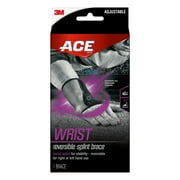 ACE Brand Reversible Wrist Brace, Gray  One Size Fits Most