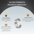 thumbnail image 5 of Metaljc Magnetic Pure Copper Cuff Ring for Women, 3500 Gauss Magnet, Adjustable Fashion Jewelry Gift, 5 of 7
