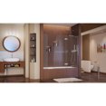 thumbnail image 2 of DreamLine Aqua Ultra 57-60 in. W x 58 in. H Frameless Hinged Tub Door with Extender Panel in Chrome, 2 of 6
