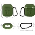thumbnail image 4 of Compatible with Airpods Case Protective Silicone Cover Accessories Shockproof Replacement for Apple Airpods 1 & AirPods 2.(Army Green), 4 of 4