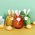 thumbnail image 3 of Opvise Easter Candy Bag Vibrant Color Bunny Ear Design Wear Resistant Non-Fading Smooth to Touch Easter Rabbit Style Candy Chocolate Gift Pouch Festival Supplies Green, 3 of 8