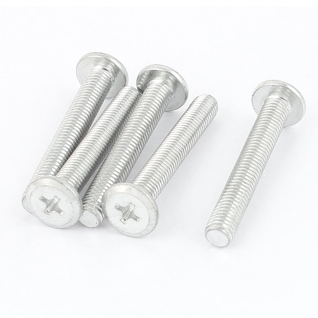 Uxcell M8 x 55mm Threaded Metal Flat Head Countersunk Bolts Machine