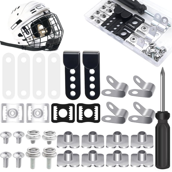 Baseball Hockey Softball Helmets Repair Set Replacement Screw Part Equipment Helmets Repair Tool Sports Helmets Hardware