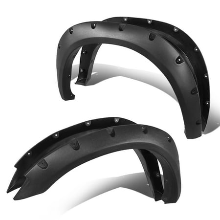 Truck Inner Fender - For 2010 to 2018 Ram Truck 2500 / 3500 Full Set Pocket -Riveted Style Fender Flare Cover Wheel Protector 11 12 13 14 15 16 17 Paintable