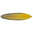 thumbnail image 2 of Distressed and Rustic Yellow Surfboard Wood Panel Wall Art, 2 of 4
