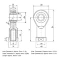 thumbnail image 1 of 2 Piezas Deslizantes Que Llevan Un Rodamiento Esférico liso que Cojera Lubricantes Piezas Industriales Deslizantes Si5t K Para Hilo Interno, 1 of 7