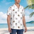 thumbnail image 5 of Daiia Bbaseball Dog Hawaiian Shirt for Men Gentle Cotton Regular Short Sleeve Casual-Small, 5 of 9