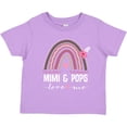 thumbnail image 3 of Inktastic Mimi and Pops Grandchild Rainbow Girls Toddler T-Shirt, 3 of 5