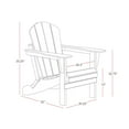 thumbnail image 5 of FADINGFREE Outdoor Folding Adirondack Chair, All-Weather & Space-Saving HDPE Chair for Patio, Poolside, Deck & Graden, Black, 5 of 8