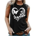 thumbnail image 1 of LSLJS Blouse Sans Manches Imprimée Mode Décontractée pour Femmes Col Rond Sexy Pull-Over Slim, Débardeurs pour Femmes, 1 of 4