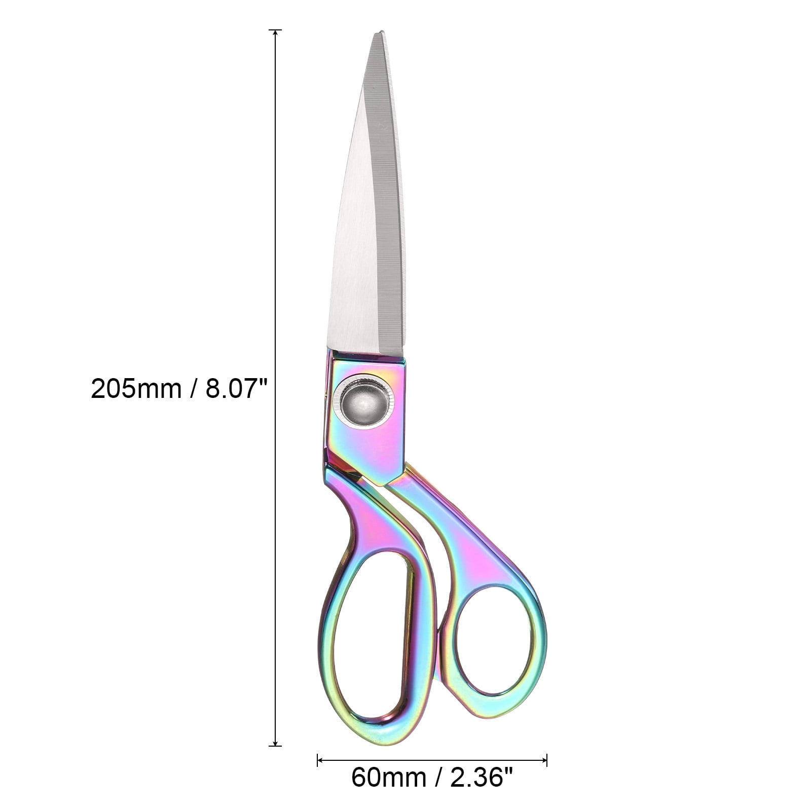 Uxcell 3pcs Sewing Scissors Stainless Steel Tailor Scissors Color Plating Scissors