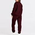 thumbnail image 6 of Two Piece Plus Size Sets for Women Fall Casual Color Oversized Sleeve Sets Casual Tops And Pants 2 Piece Outfits Sweatsuit, 6 of 7