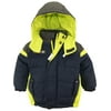 Big Chill Toddler Boy Fleece Lined Expedition Puffer Jacket Winter Coat with Hood