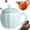 Blue, variant on Pumpkin Ceramic Coffee Mug with Lid 14oz for Halloween,Autumn Fall Design, Microwave Safe, Novelty Cup, For Women & Friends, Family Decor