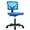 Blue, variant on MCQ Home Office Chair, Armless Office Chair with Wheels, Comfortable Home Office Chair, Adjustable Swivel Makeup Task Computer Chair, Orange