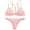 Pink, variant on ZAFUL for Women Back Strappy Padded Bathing Suit Shallow Pink L