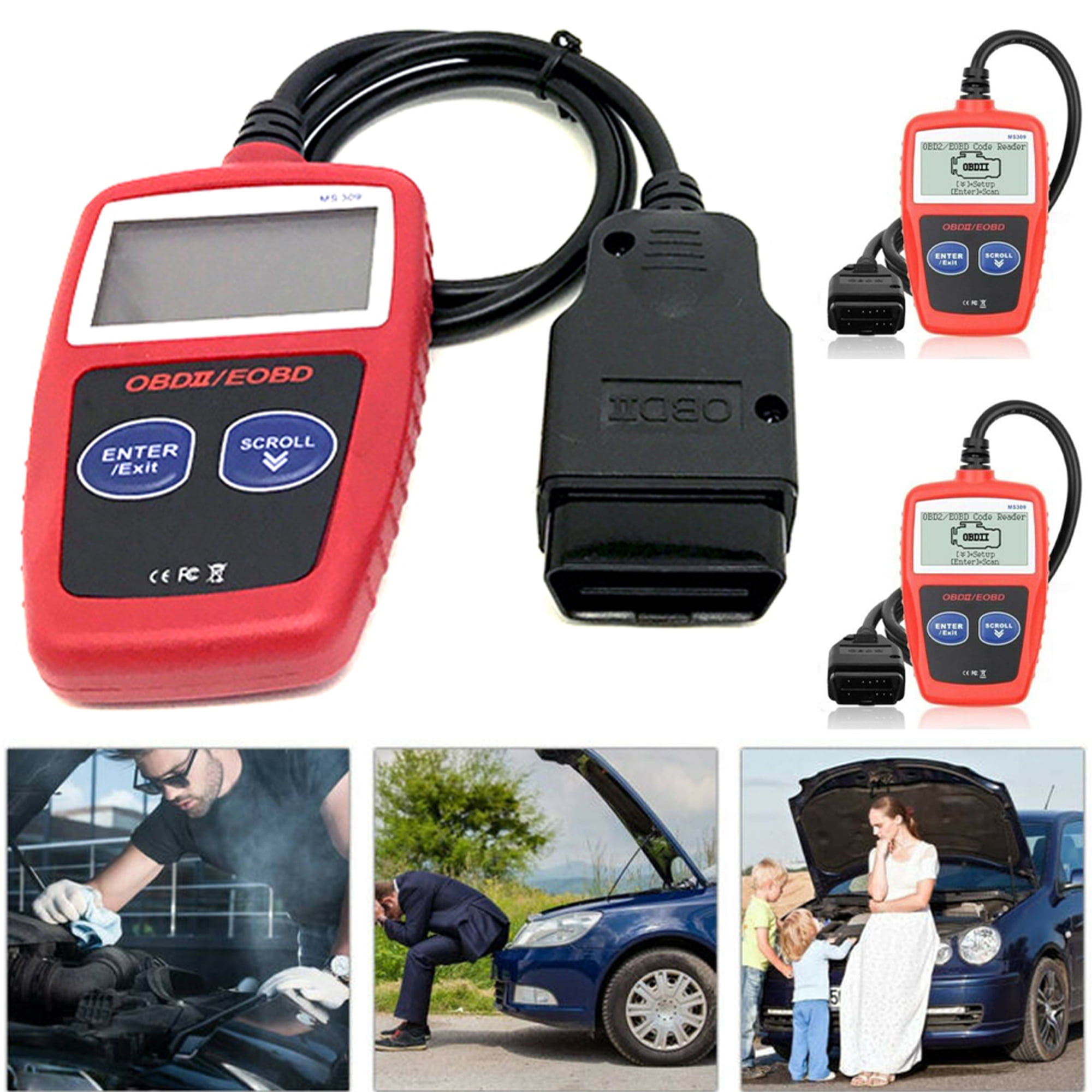 UPAIRCAS MS309 OBDII OBD2 Scanner Universal Car Fault Code Readers