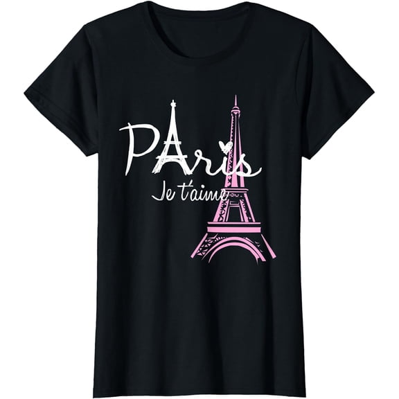 I Love Paris Eiffel Tower France T-Shirt French Souvenir