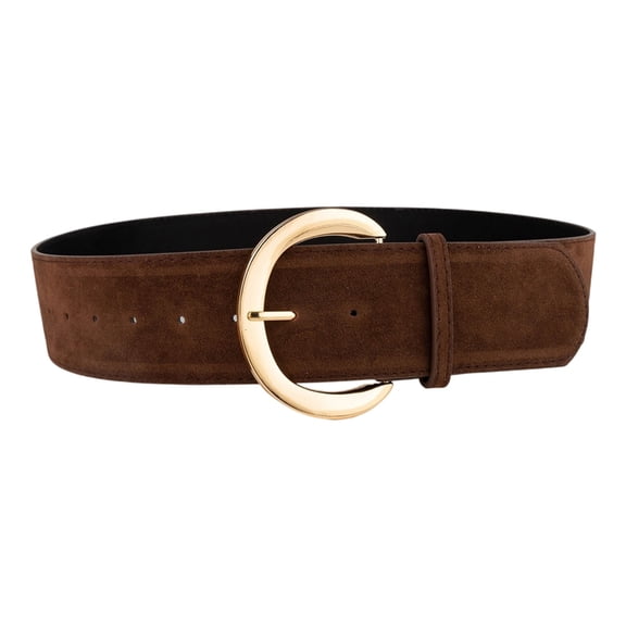 Aellinatey Easy Wide Waist Belt Historical Way Adjustable Faux Leather Fashion Strap