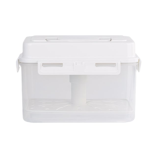 Inteprter Caja de almacenamiento para picnic familiar de ABS, práctico recipiente para prensar kimchi para fermentación fresca sellada Cocina y Comedor 4L