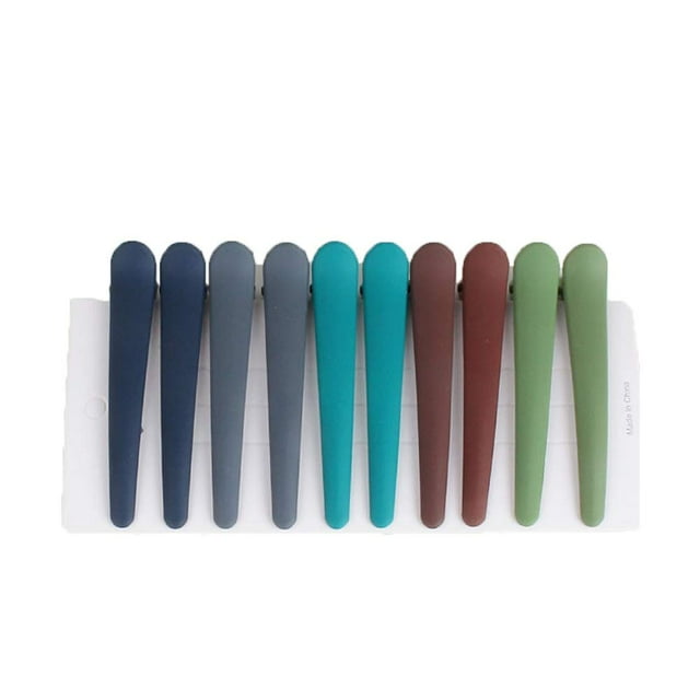 10 PCS Slip Hair Dressing Grip Clips with Duck Teeth Bows for Women,Hair Clips for Styling and Sectioning,Durable, Anti-Slip