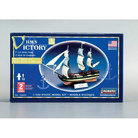 HMS Victory 1/500 Scale Plastic Model Kit - 38 Pieces - Skill Level (Best Hms Victory Model Kit)