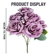 thumbnail image 3 of Artificial Rose, Loetky Artificial 7-Head Rose Bouquet for Wedding Table Decoration and Studio Props, Wedding Decoration, 3 of 9