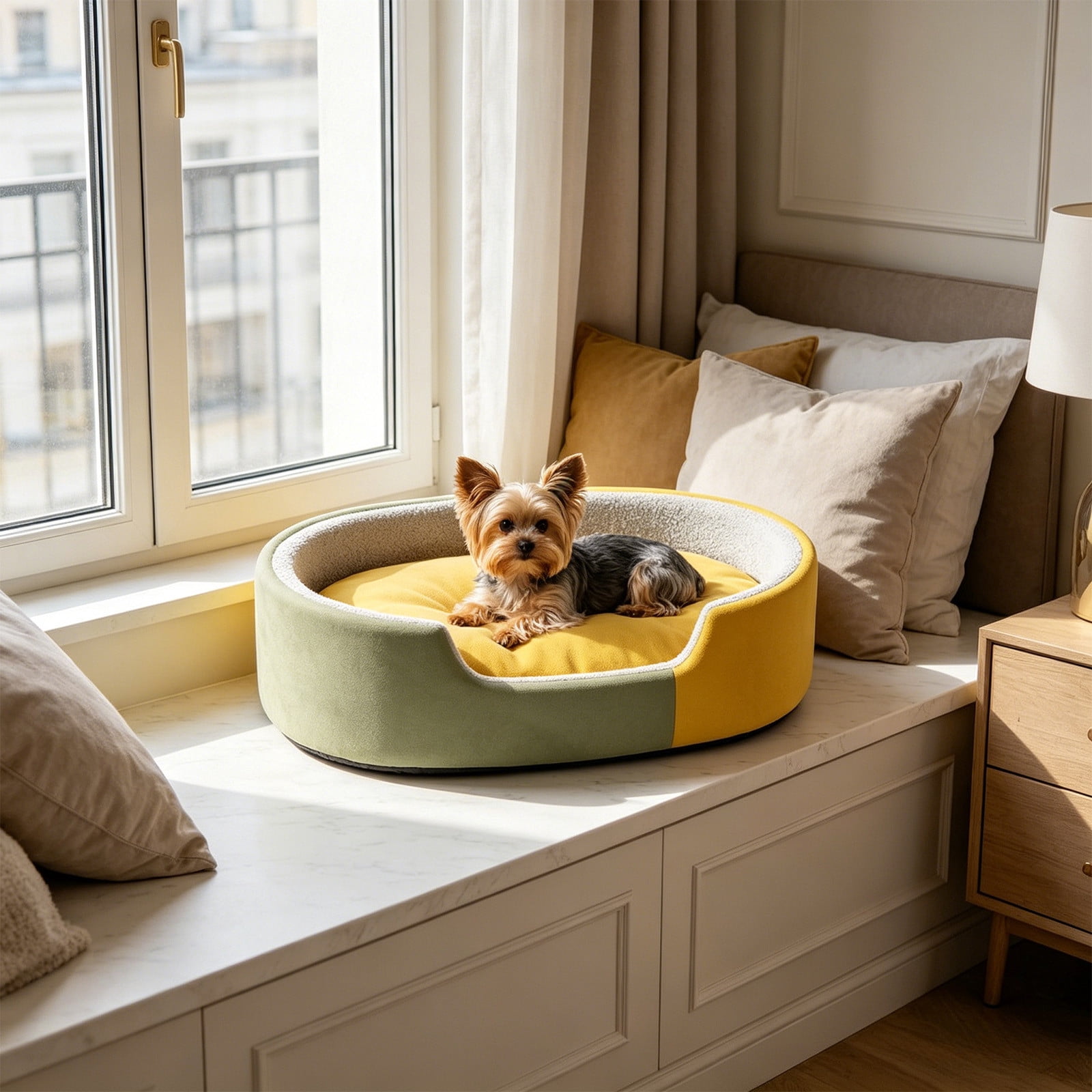Cat Dog Beds for Indoor All Season Cats Pet Kennel Washable Cats Bed Dog Blanket with Removable Cover Bed Pad