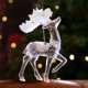 thumbnail image 2 of Crystal Clear Snowflake Christmas Tree Pendants Acrylic Elk Wreath Decorations For Holiday Party Transparent Hanging Ornament, 2 of 5
