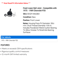 thumbnail image 2 of Front Lower Ball Joint - Compatible with 1975 - 1989 Chevy P20 1976 1977 1978 1979 1980 1981 1982 1983 1984 1985 1986 1987 1988, 2 of 2