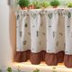 thumbnail image 4 of s,,Decoraciones de interior, Adornos, Cortinas con cenefa para cocina, ventanas, paneles de cortina con bolsillo para barra corta que bloquean la luz, para ventanas pequeñas, baños, sótanos, cortinas, 4 of 7