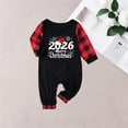 thumbnail image 3 of KICILVS Family Christmas Pajamas Matching Sets with Baby 2026 Merry Christmas Print Long Sleeve Buffalo Plaid Romper Sleepwear, 3 of 7