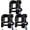 Black, variant on 3-Pack Life Jackets for Men Women - 150N Automatic Inflation Swim Vest with Reflective Strips & Safety Buckle ~ Lightweight &Breathable