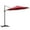 Wine Red, variant on Outsunny 10ft Cantilever Patio Umbrella with 360° Rotation, Cream