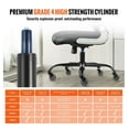 thumbnail image 3 of Office Chair Base Replacement 28 Inch - Heavy Duty Universal Chair Base with Casters & Gas Cylinder - 2500lbs Capacity - Black, 3 of 7