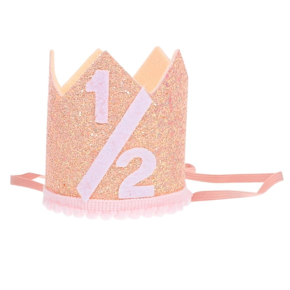 Children Birthday Hats Kid Half Birthday Party Tiara Headdress Baby Shower Gift