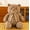brown, variant on A 30-centimeter-long white teddy bear stuffed toy, it is a cute plush bear toy that is perfect for giving to children, as a birthday gift, Valentine's Day gift, or for home decoration. It is a huggab