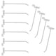 thumbnail image 1 of Shelf Hook Panel Hooks Business Owners Sleek Design Rectangular Shape 10Pcs, 1 of 5