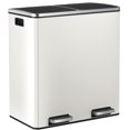 thumbnail image 2 of TLSUNNY 60L / 16 Gal Double Kitchen Trash Can, Dual Compartment Step Bin for Recycling & Waste Separation, for Home / Office, 2 of 9